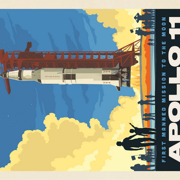 NASA 1969: Apollo 11 Lift-Off 100 Jigsaw Puzzle 3D Modell