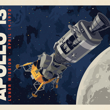 NASA 1970: Apollo 13 1000 Jigsaw Puzzle 3D Modell