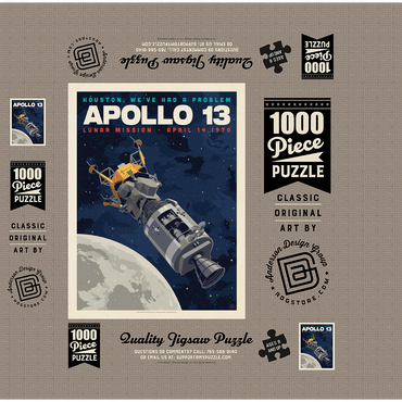 NASA 1970: Apollo 13 1000 Jigsaw Puzzle box 3D Modell