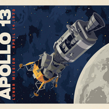 NASA 1970: Apollo 13 100 Jigsaw Puzzle 3D Modell