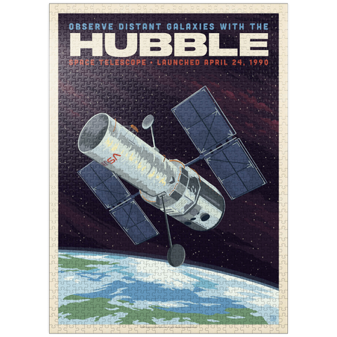 puzzleplate NASA 1990: Hubble Space Telescope 1000 Jigsaw Puzzle