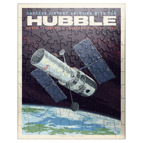 puzzleplate NASA 1990: Hubble Space Telescope 100 Jigsaw Puzzle