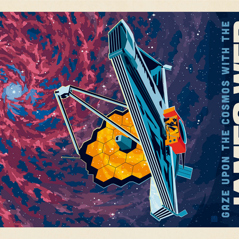 NASA 2021: James Webb Space Telescope 1000 Jigsaw Puzzle 3D Modell