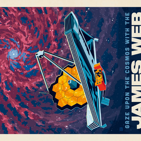 NASA 2021: James Webb Space Telescope 100 Jigsaw Puzzle 3D Modell