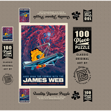 NASA 2021: James Webb Space Telescope 100 Jigsaw Puzzle box 3D Modell