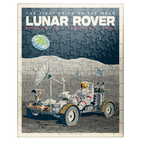 puzzleplate NASA 1971: Apollo 15 Lunar Rover 100 Jigsaw Puzzle