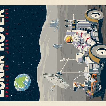 NASA 1971: Apollo 15 Lunar Rover 500 Jigsaw Puzzle 3D Modell