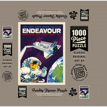 NASA 2011: Space Shuttle Endeavour 1000 Jigsaw Puzzle box 3D Modell