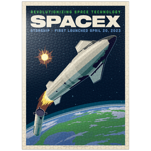 puzzleplate SpaceX Starship: 2023 1000 Jigsaw Puzzle