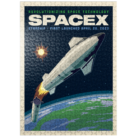 puzzleplate SpaceX Starship: 2023 500 Jigsaw Puzzle