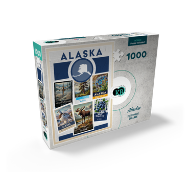 Collage: Alaska State Symbols 1000 Jigsaw Puzzle box view2