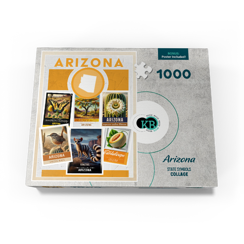 Collage: Arizona State Symbols 1000 Jigsaw Puzzle box view3