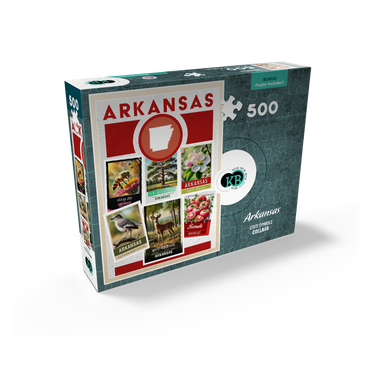 Collage: Arkansas State Symbols 500 Jigsaw Puzzle box view2