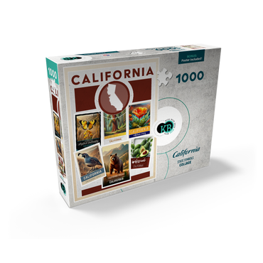 Collage: California State Symbols 1000 Jigsaw Puzzle box view2