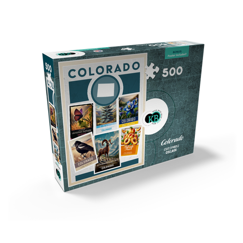 Collage: Colorado State Symbols 500 Jigsaw Puzzle box view2