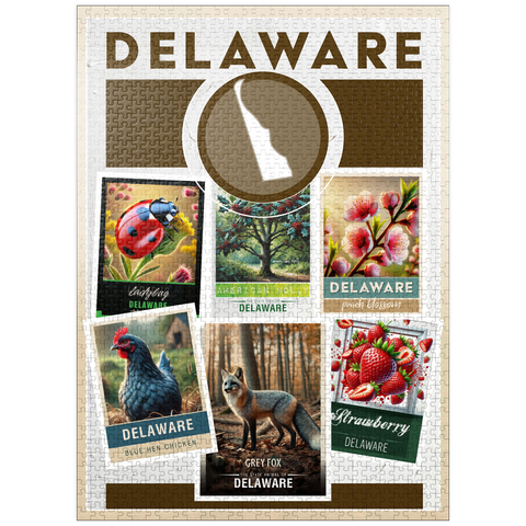 puzzleplate Collage: Delaware State Symbols 1000 Jigsaw Puzzle