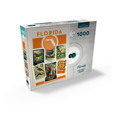 Collage: Florida State Symbols 1000 Jigsaw Puzzle box view2