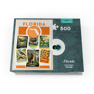 Collage: Florida State Symbols 500 Jigsaw Puzzle box view3