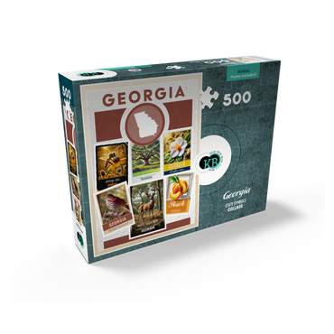 Collage: Georgia State Symbols 500 Jigsaw Puzzle box view2
