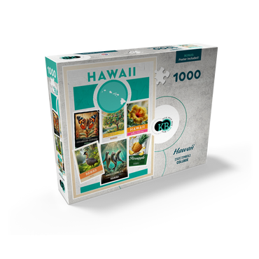 Collage: Hawaii State Symbols 1000 Jigsaw Puzzle box view2