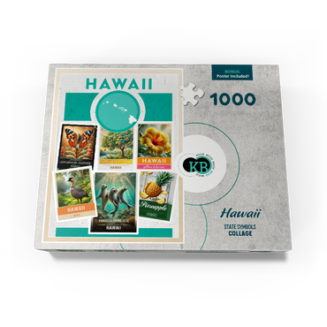 Collage: Hawaii State Symbols 1000 Jigsaw Puzzle box view3