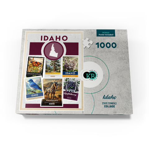 Collage: Idaho State Symbols 1000 Jigsaw Puzzle box view3