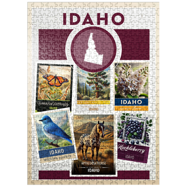puzzleplate Collage: Idaho State Symbols 500 Jigsaw Puzzle