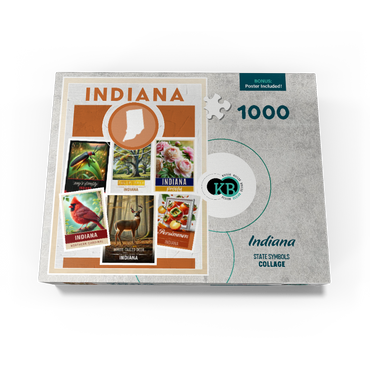 Collage: Indiana State Symbols 1000 Jigsaw Puzzle box view3