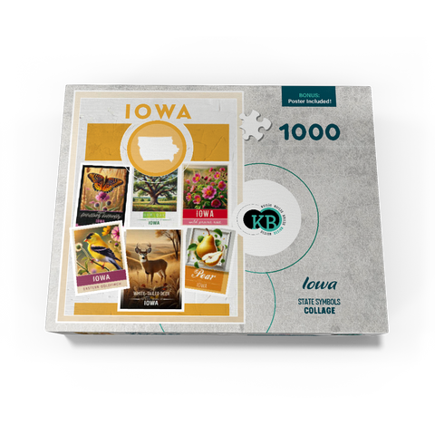 Collage: Iowa State Symbols 1000 Jigsaw Puzzle box view3