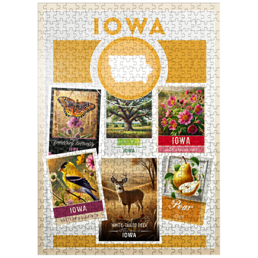 puzzleplate Collage: Iowa State Symbols 500 Jigsaw Puzzle