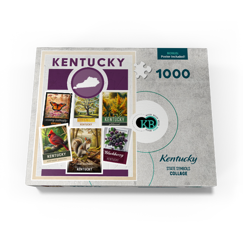 Collage: Kentucky State Symbols 1000 Jigsaw Puzzle box view3