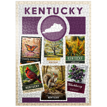 puzzleplate Collage: Kentucky State Symbols 500 Jigsaw Puzzle
