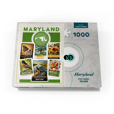 Collage: Maryland State Symbols 1000 Jigsaw Puzzle box view3