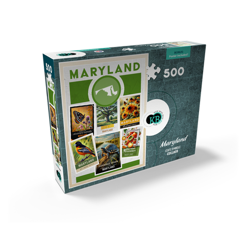Collage: Maryland State Symbols 500 Jigsaw Puzzle box view2