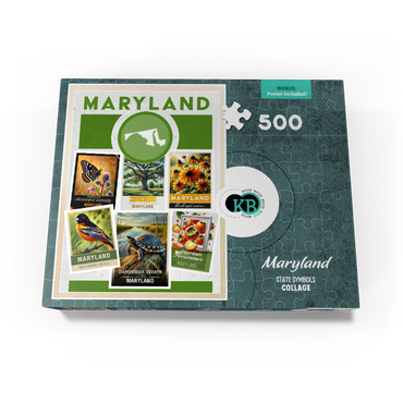 Collage: Maryland State Symbols 500 Jigsaw Puzzle box view3