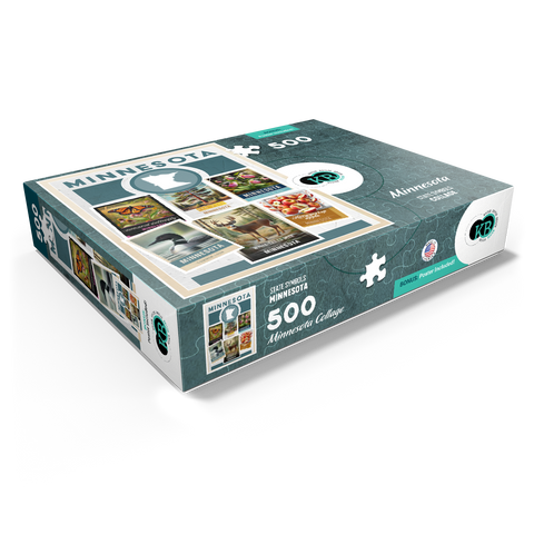 Collage: Minnesota State Symbols 500 Jigsaw Puzzle box view1