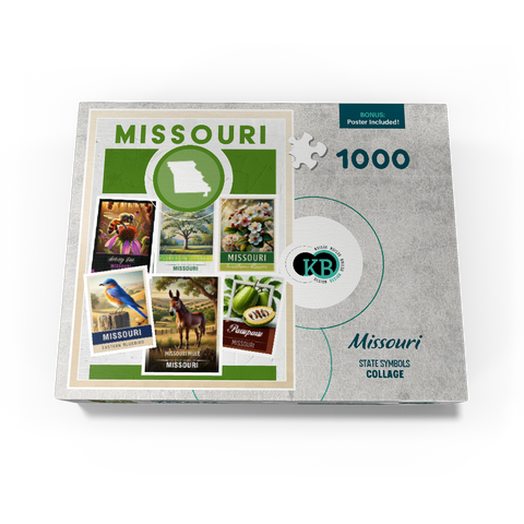 Collage: Missouri State Symbols 1000 Jigsaw Puzzle box view3