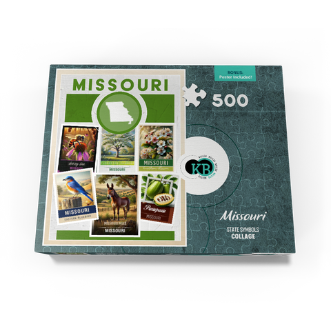 Collage: Missouri State Symbols 500 Jigsaw Puzzle box view3