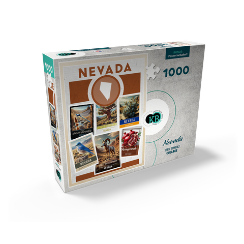 Collage: Nevada State Symbols 1000 Jigsaw Puzzle box view2