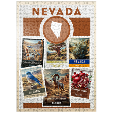 puzzleplate Collage: Nevada State Symbols 500 Jigsaw Puzzle