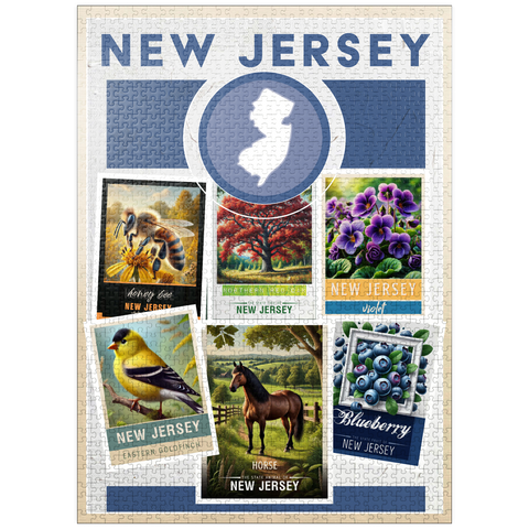 puzzleplate Collage: New Jersey State Symbols 1000 Jigsaw Puzzle