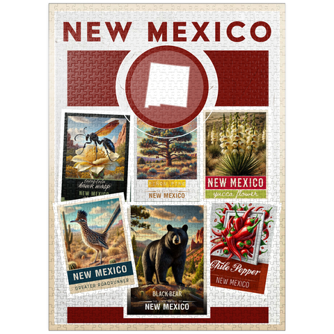 puzzleplate Collage: New Mexico State Symbols 1000 Jigsaw Puzzle