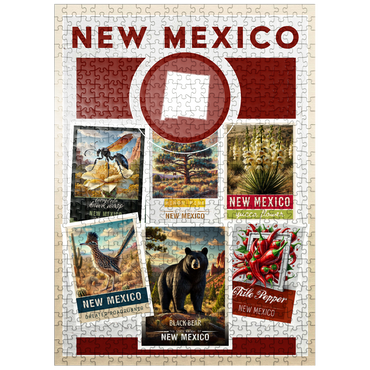 puzzleplate Collage: New Mexico State Symbols 500 Jigsaw Puzzle