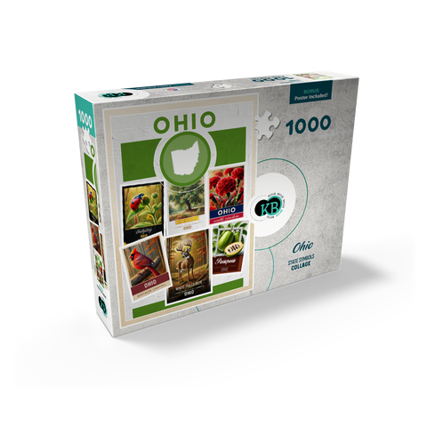 Collage: Ohio State Symbols 1000 Jigsaw Puzzle box view2