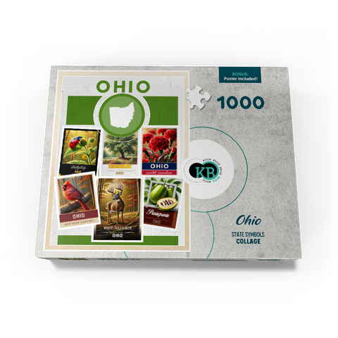 Collage: Ohio State Symbols 1000 Jigsaw Puzzle box view3