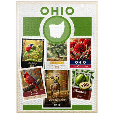 puzzleplate Collage: Ohio State Symbols 1000 Jigsaw Puzzle