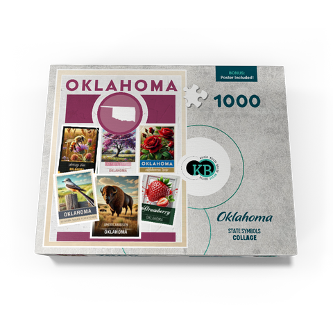 Collage: Oklahoma State Symbols 1000 Jigsaw Puzzle box view3