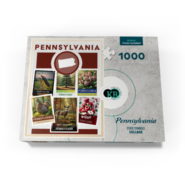 Collage: Pennsylvania State Symbols 1000 Jigsaw Puzzle box view3