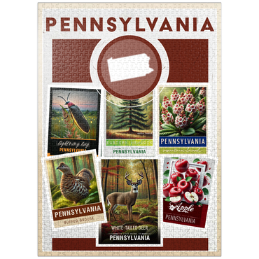 puzzleplate Collage: Pennsylvania State Symbols 1000 Jigsaw Puzzle