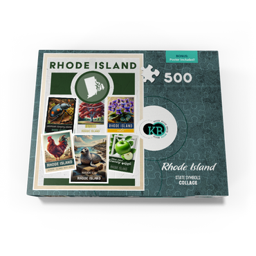 Collage: Rhode Island State Symbols 500 Jigsaw Puzzle box view3